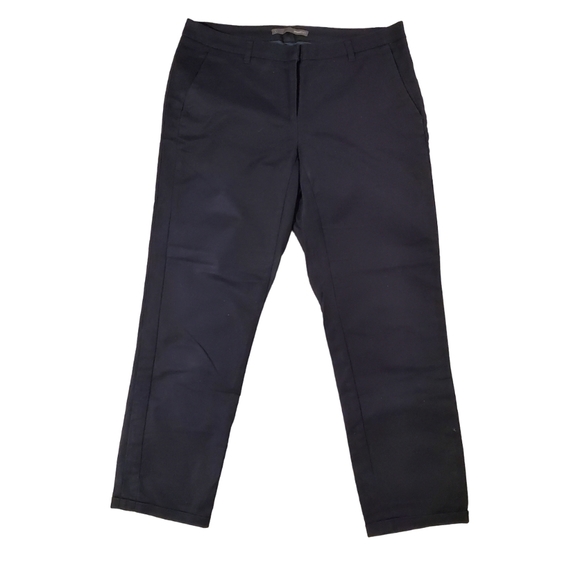 Smart Set Pants - SMART SET | Cropped Navy  Blue Dress Pants (Size 8)